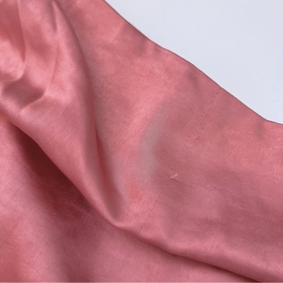 ELLIATT Coral Cassini Satiny Shiny One Shoulder Ruched Dress by Nordstrom Size L - Picture 10 of 16